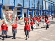 Umzug einer Schule in Sicuani