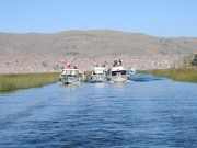Ausflugsboote auf dem Titicaca-See
