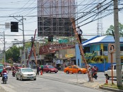 Gefährliche Straßenarbeiten in Davao